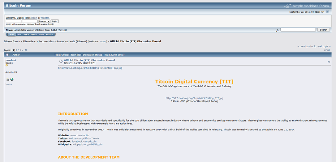 Original 10,000 titcoins = 1 BTC meme